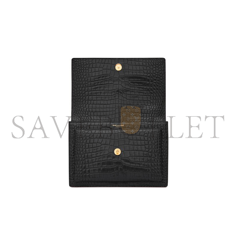 YSL SUNSET MEDIUM IN CROCODILE-EMBOSSED LEATHER 442906DND0J1000 (22*16*6.5cm) YSL SUNSET MEDIUM IN CROCODILE-EMBOSSED LEATHER 442906DND0J1000 (22*16*6.5cm)
